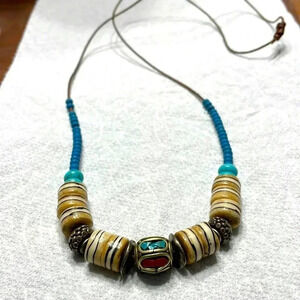 Vintage native beaded necklace